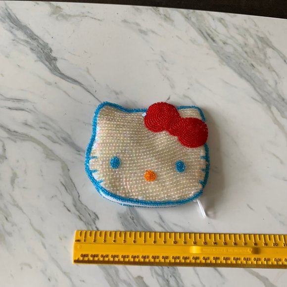 RARE HELLO KITTY SEQUIN POUCH - Picture 1 of 5